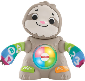 Fisher Price Linkimals Lenige Luiaard junior 22 cm lichtbruin