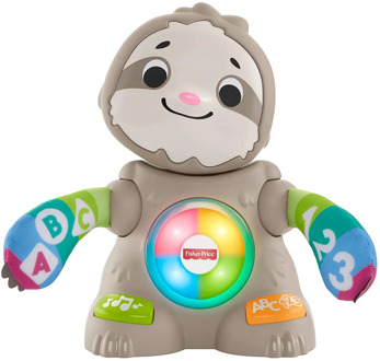 Fisher Price Smooth Moves Sloth Interactive Educational Toy with Music Lights and Motion for Baby Ages 9 Months & Up Kids Gift