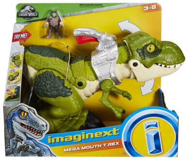 Fisher-prijs Imaginext Jurassic World Fearsome T-rex Mega Jawbone - 3 Jaar En +