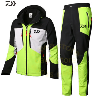 Fishing Clothes Waterproof Suit for Fishing Jacket Windproof Warm Thick Pants Fishing Shirt Sports Wear Fishing Suit Winter Men