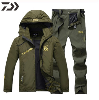 Fishing Suit Men Spring Autumn Thin Fishing Clothing Hooded Sports Hiking Fishing Jacket Outdoor Clothes Fishing Wear