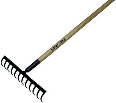 Fiskars Solid Houten Hark met 12 Tanden FSC - 1014811
