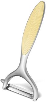 Fissman Luminica Serie Chrome Matt Afgewerkt Zinklegering Y-Dunschiller Met Rubberen Grip geel