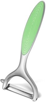 Fissman Luminica Serie Chrome Matt Afgewerkt Zinklegering Y-Dunschiller Met Rubberen Grip groen