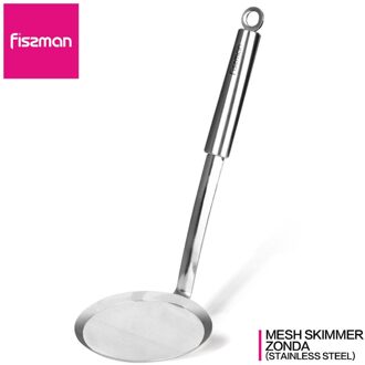 Fissman Rvs Mesh Skimmer Groente Residu Olie Mesh Vergiet Strainer-10.5X28.5X9cm