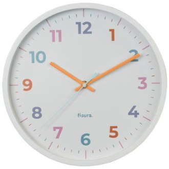 Fisura wandklok Gimpo clock colour mix 30 cm Multi color