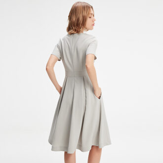 Fit-and-flare klassieke jurk Groen - XS