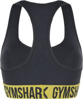 Fit Dames Sportbeha Houtskool - maat Zwart