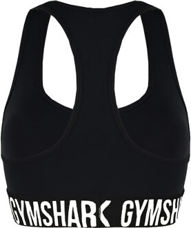 Fit Dames Zwarte Sportbeha Wit