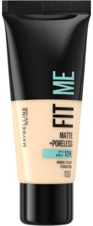 Fit Me Matte + Poreless Foundation - 100 Warm Ivory #100