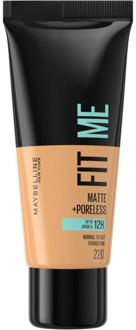 Fit Me Matte + Poreless Foundation - 220 Natural Beige #220