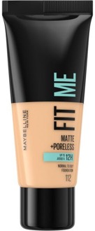 Fit Me Matte & Poreless Foundation - 112 Soft Beige