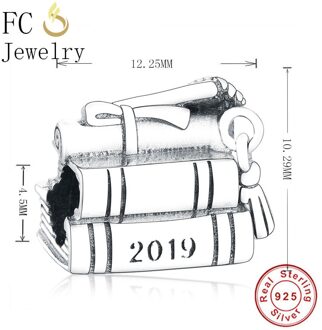 Fit Originele Charms Armband 925 Sterling Zilver Graduation Cap Charms Diy Sieraden Maken Berloque FFC01088