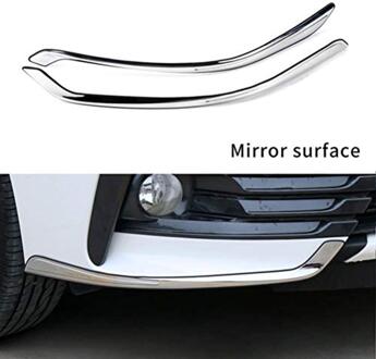 Fit Voor Corolla Altis Autovoorzijde Head Side Hoek Bescherming Trim Frame Styling Rvs Auto Bumper strips 2 Pcs zilver