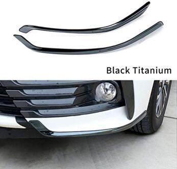Fit Voor Corolla Altis Autovoorzijde Head Side Hoek Bescherming Trim Frame Styling Rvs Auto Bumper strips 2 Pcs zwart