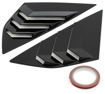 Fit Voor F-o-r-d F-o-c-u-s ST RS hatchback heldere zwarte Window Side Lamellen Vent ABS