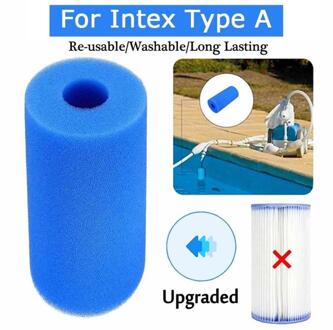 Fit Voor Intex Type I/Ii/Vi/D/H/S1/A/B Wasbare herbruikbare Zwembad Filter Foam Sponge Filter Sponzen Accessoires type A