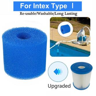 Fit Voor Intex Type I/Ii/Vi/D/H/S1/A/B Wasbare herbruikbare Zwembad Filter Foam Sponge Filter Sponzen Accessoires