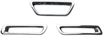 Fit Voor Suzuki SX4 S-Cross Auto Auto Accessoires Abs Chrome Mistachterlicht Lamp Decor cover Strip Molding 1Set 3stk