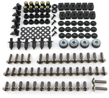 Fit Voor Suzuki V-Storm 650 DL650 V-Storm 1000 DL1000 Compleet Volledige Kuip Bouten Kit Body Schroef kit Noten V-Strom650 04-08grijs