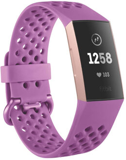 Fitbit Charge 3 Sportband Paars L