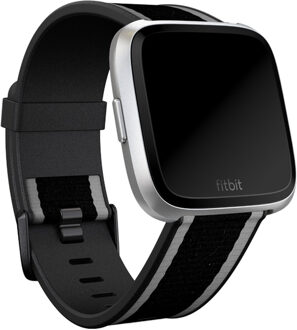 Fitbit Versa/Fitbit Versa Special Edition/Fitbit Versa Lite Bandje Kunststof Zwart/Grijs L