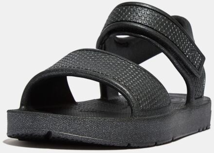 FitFlop Boy's Fit Flop Juniors iQushion Shimmer Sandals in Black Zwart - EU 23 / UK 6