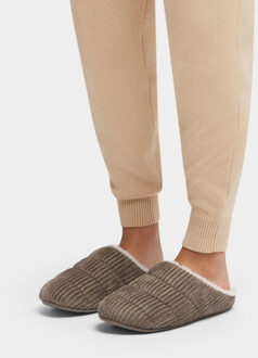 FitFlop Chrissie fleece-lined corduroy slippers Grijs - 38