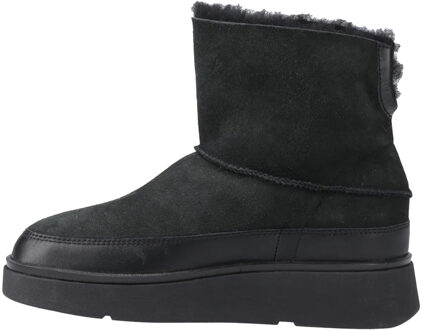 FitFlop Dames/Dames Gen-FF Mini Leren Enkellaarsjes (Allemaal zwart)