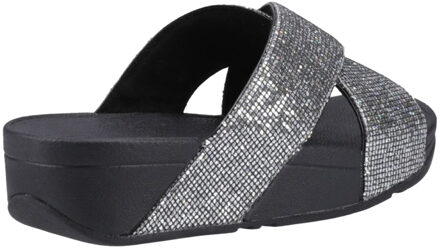 FitFlop Dames/Dames Lulu Glitterball Cross Strap Sliders (Zilver)