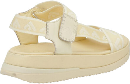 FitFlop Dames/Dames Surff Leren Detailing Rugband Sandalen (Geel) Geel/wit - EU 38 / UK 5