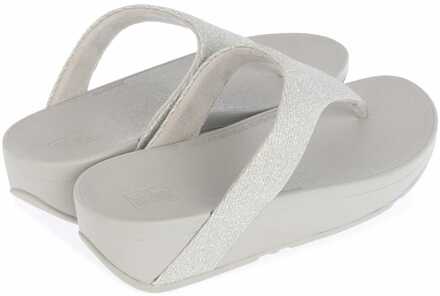 FitFlop Dames Fit Flop Lottie Glitzy Toe Thong Sandalen in Zilver - EU 42 / UK 8
