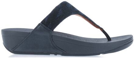 FitFlop Dames Fit Flop Lulu Glitz teen-post sandalen in Navy - EU 39/ UK 6
