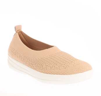 FitFlop Dames Fit Flop Uberknit Slip On Ballet Pumps in Tan - maat Bruin