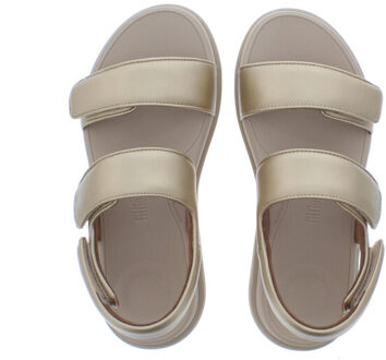 FitFlop Dames flatform sandal | dames | maat: | imitatieleer - maat 41 Goud