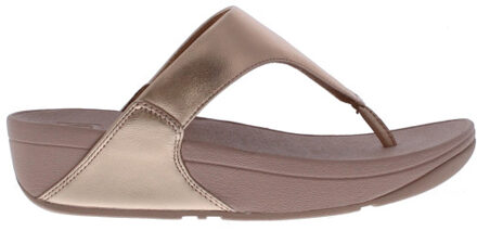 FitFlop Dames slipper leer Goud - 40