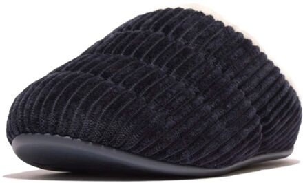 FitFlop Damespantoffels Fit Flop Chrissie Corduroy Slippers met fleecevoering in Navy