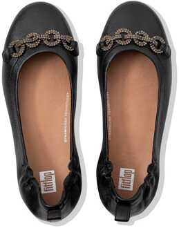 FitFlop Damespumps Fit Flop Allegro Sparkle Ballerina in Zwart - EU 39/ UK 6