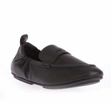 FitFlop Damesschoenen Fit Flop Allegro Leren Penny Loafers in Zwart - EU 38.5 / UK 5.5