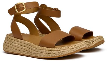 FitFlop Espadrille Flatform Sandalen Bruin - EU 39/ UK 6