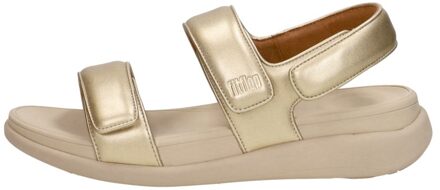 FitFlop F-mode Go Adjustable Flatform Sandals Goudkleur - 41