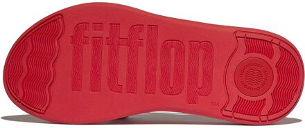 FitFlop F-Mode Go Polyester Dames Rode Sandalen Rood - EU 38 / UK 5