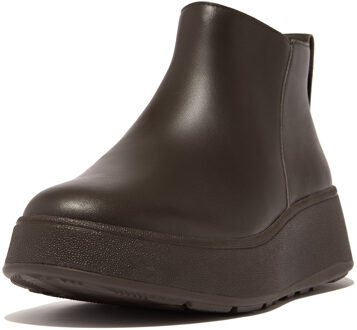 FitFlop F-mode leather flatform zip ankle boots Bruin - 37