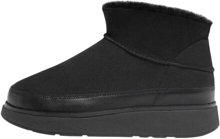 FitFlop Fit Flop Dames/Dames Gen-FF Ultra Mini Doubleface enkellaarsjes in omgekeerd lam (Zwart) - maat