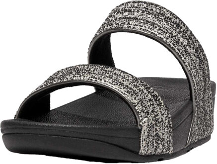 FitFlop Fit Flop Dames/Dames Lulu Shimmer Weave Sliders (Steen)