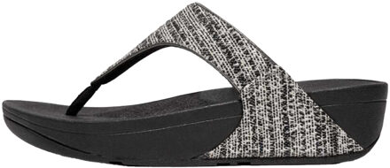 FitFlop Fit Flop Dames/Dames Lulu Shimmer Weave Toe Post Sandalen (Zwart) - EU 40.5 / UK 7