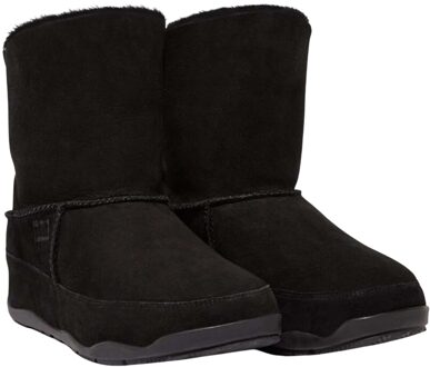 FitFlop Fit Flop Dames/Dames Original Mukluk Shorty Leren Enkellaarsjes (Zwart)