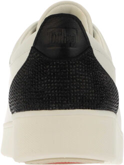 FitFlop Fit Flop Dames/Dames Rally Crystal Leren Trainers (Wit, Zwart) - maat EU 37 / UK 4