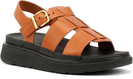 FitFlop GEN-FF Fisherman Leren Dames Bruine Sandalen