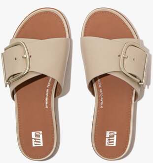FitFlop Gracie Maxi-buckle Dames Slippers Steenbeige - EU 36 / UK 3